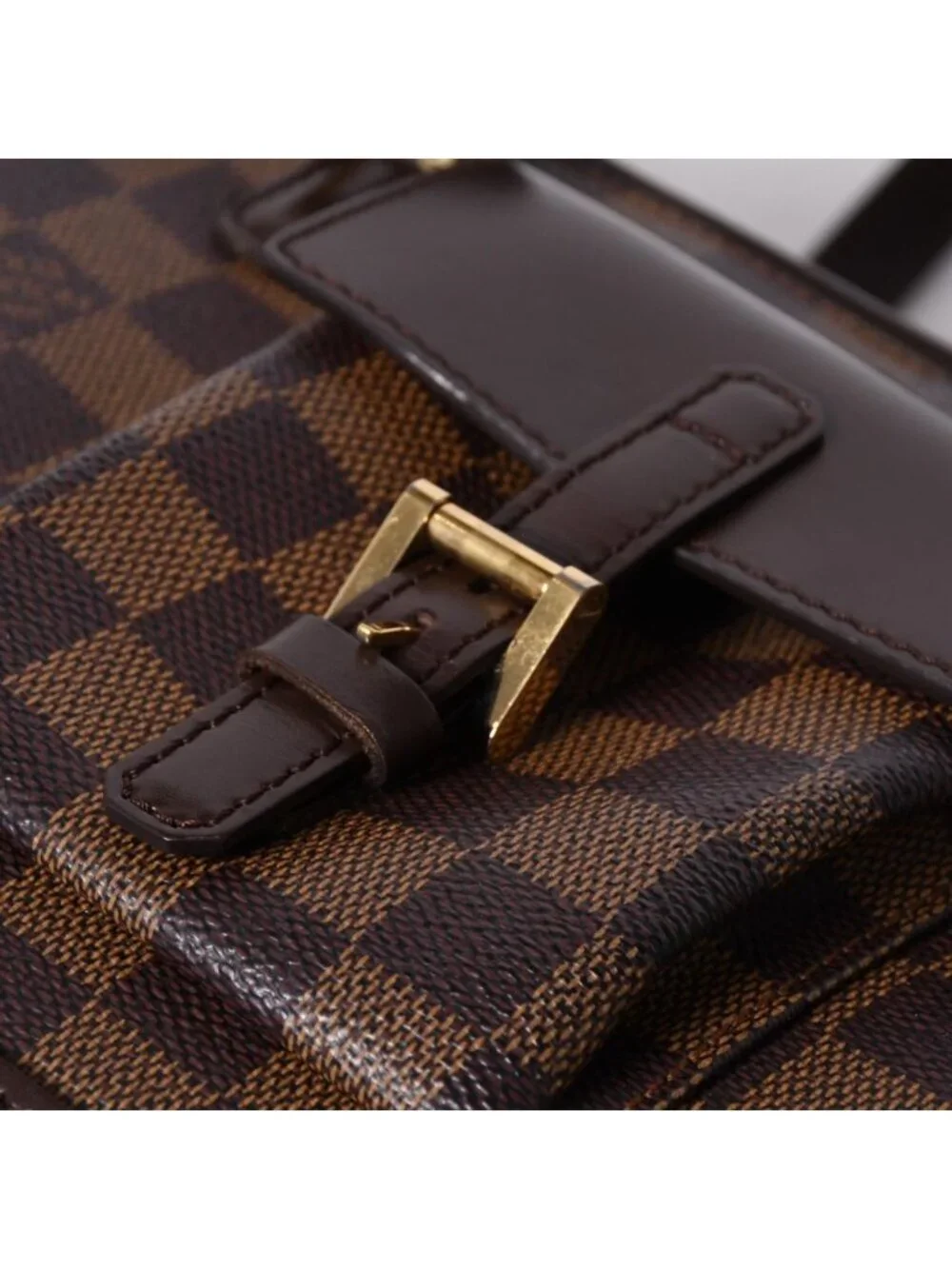 Louis Vuitton Handbag Manosque PM Damier Brown Gold